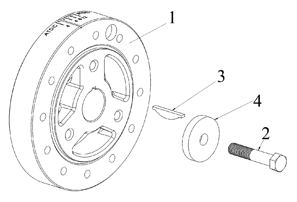 Engine Service Parts - Crankshaft Balancer Diagram and Parts List for 076138-00  Briggs and Stratton Generator